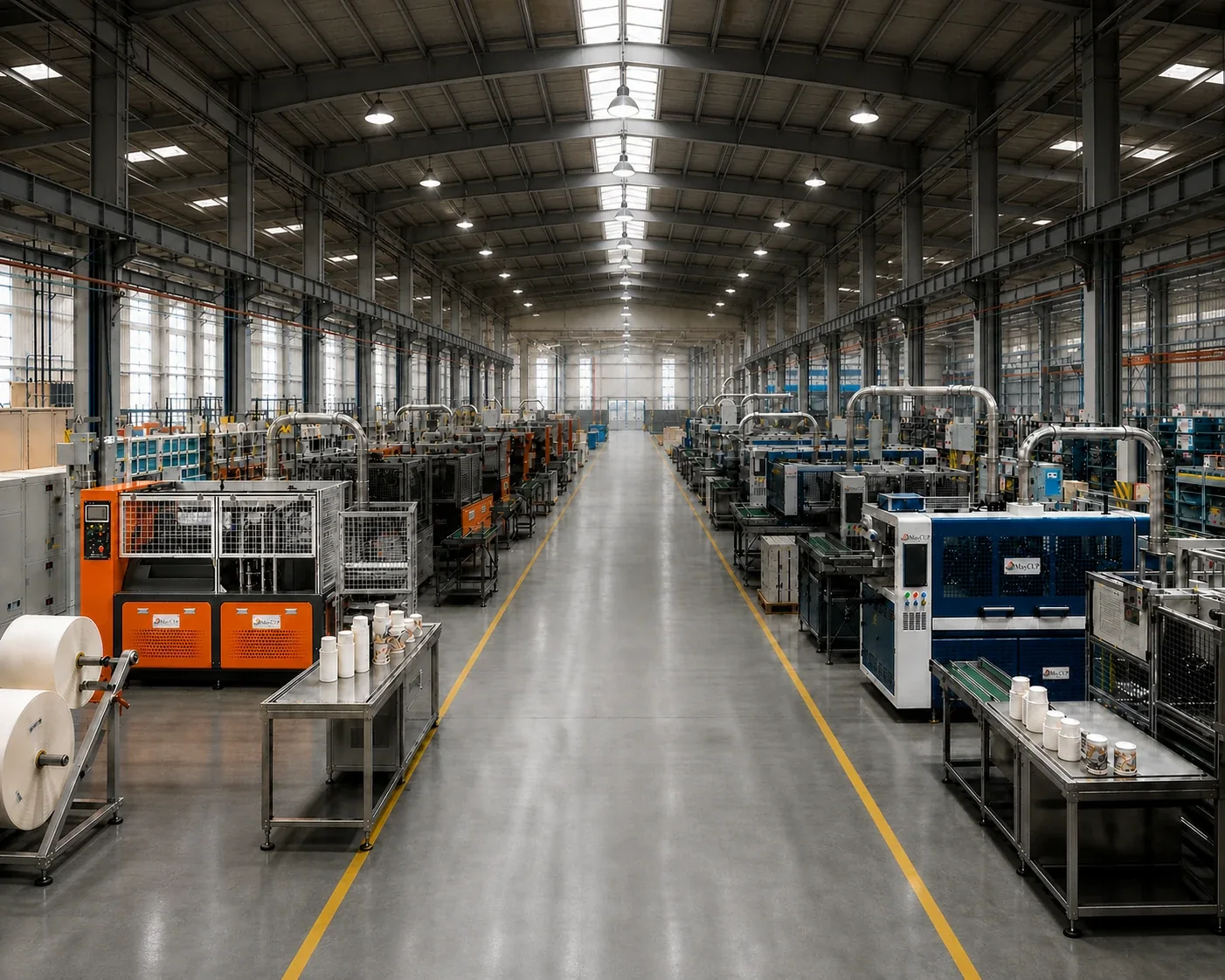 Produktionsanlage für Kartonbecher mit MayCUP-Maschinen geplant